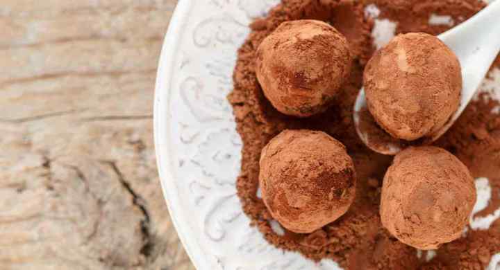 Dark Chocolate Goat Cheese Honey Truffles